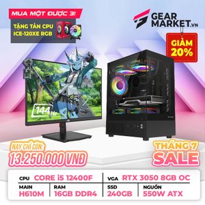 PC GAMING PIXELZONE I5 12400F | RAM 16GB | RTX 3050 | SSD 240GB