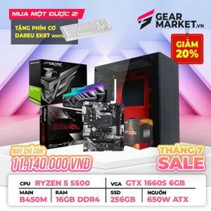 PC SPEEDZONE RYZEN 5 5500 | RAM 16GB | GTX 1660S 6GB | SSD 256GB