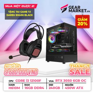 PC NOLAGZONE I3 12100F | RAM 16GB | RTX 3050 6GB | SSD 240GB